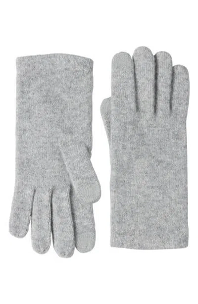 Sofia Cashmere Tech Cashmere Gloves In Gray