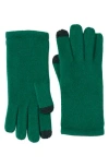 Sofia Cashmere Tech Cashmere Gloves In Green