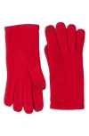 Sofia Cashmere Tech Cashmere Gloves In Red