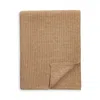 Sofia Cashmere Cashmere Thermal Knit Throw In Beige