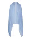 Sofia Cashmere Ultrafine Cashmere Wrap In Blue