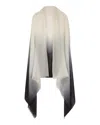 Sofia Cashmere Ultrafine Ombre Cashmere Wrap In White