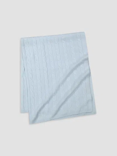 Sofia Cashmere Unisex Baby's Cashmere Cable Knit Blanket In Blue