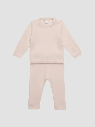 Sofia Cashmere Unisex Baby's Cashmere Sweater & Pants Set In Pink