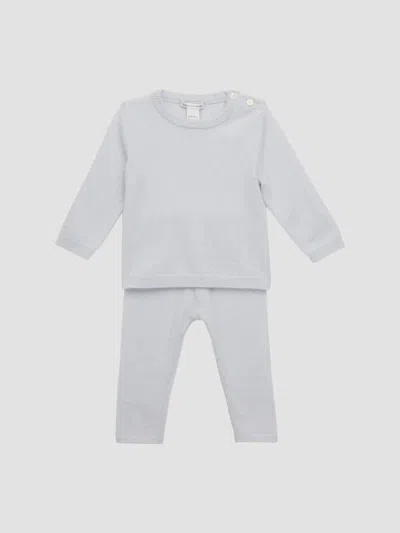 Sofia Cashmere Unisex Baby's Cashmere Sweater & Pants Set In White