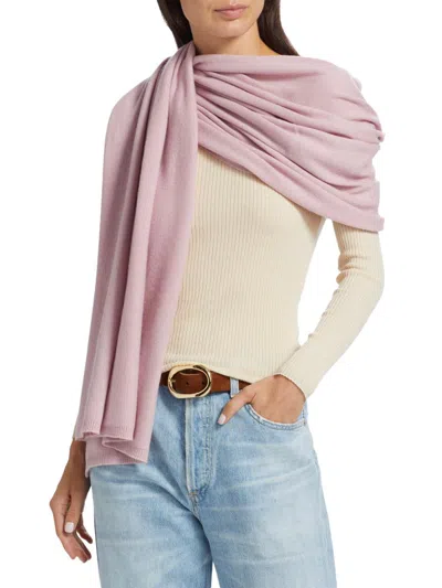 Sofia Cashmere Women's Cashmere Knit Wrap In Purple