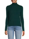 Sofia Cashmere Women's Cashmere Turtleneck Sweater In Green