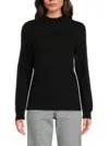 Sofia Cashmere Women's Classic Fit Cashmere Sweater In Black