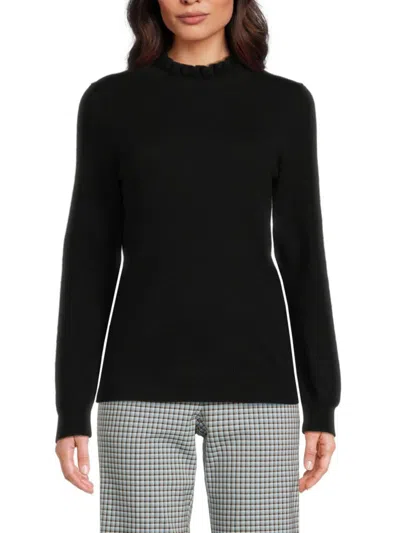 Sofia Cashmere Women's Classic Fit Cashmere Sweater In Black