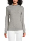 Sofia Cashmere Women's Classic Fit Cashmere Sweater In Medium Grey
