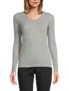 Sofia Cashmere Women's Knit Cashmere Sweater In Grey
