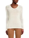 Sofia Cashmere Women's Knit Cashmere Sweater In Ivory
