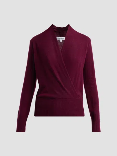 Sofia Cashmere Women's Private Label Cashmere Modern Faux-wrap Sweater In Blue