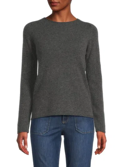 Sofia Cashmere Women's Relaxed Cashmere Sweater In Charcoal