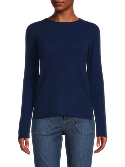 Sofia Cashmere Women's Relaxed Cashmere Sweater In Navy