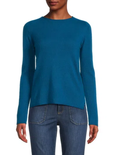 Sofia Cashmere Women's Relaxed Cashmere Sweater In Teal