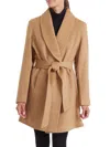 Sofia Cashmere Women's Shawl Collar Camel Hair Wrap Coat