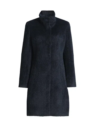 Sofia Cashmere Women's Wool-blend Coat In Blue