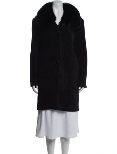 Pre-owned Sofia Cashmere Wool Coat In Black