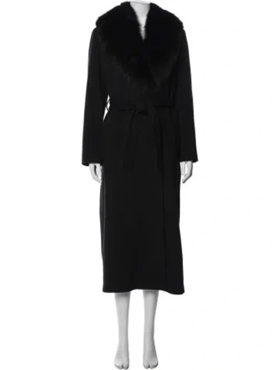 Pre-owned Sofia Cashmere Wool Coat In Black