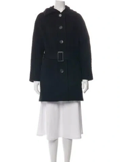 Pre-owned Sofia Cashmere Wool Coat In Black