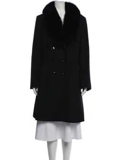 Pre-owned Sofia Cashmere Wool Coat In Black