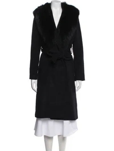 Pre-owned Sofia Cashmere Wool Coat In Blue