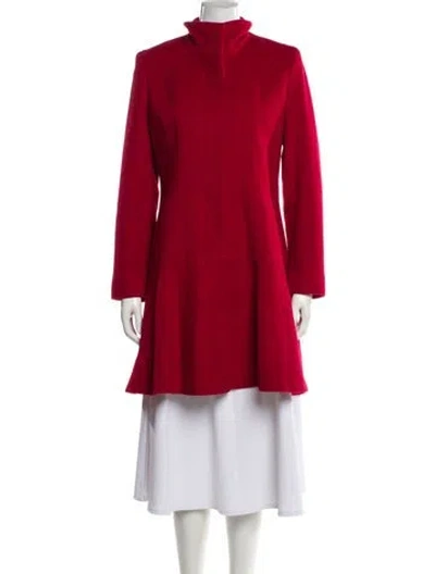 Pre-owned Sofia Cashmere Wool Coat In Red
