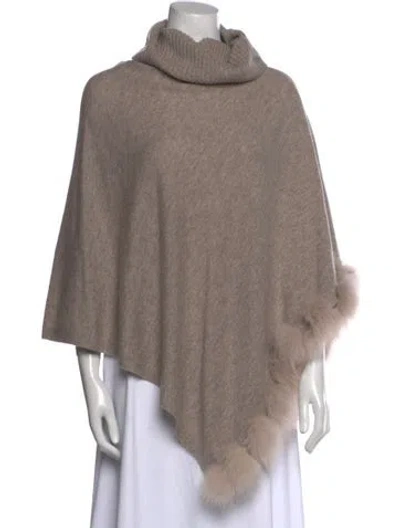 Pre-owned Sofia Cashmere Wool Turtleneck Sweater In Neutral