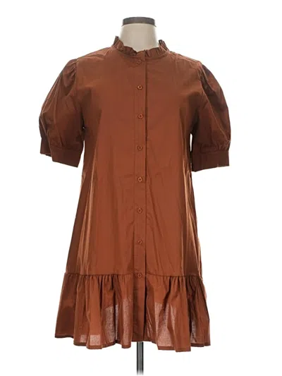 Pre-owned Sofia Casual Dress In Brown