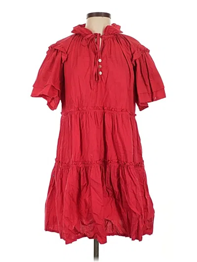 Pre-owned Sofia Casual Dress In Red