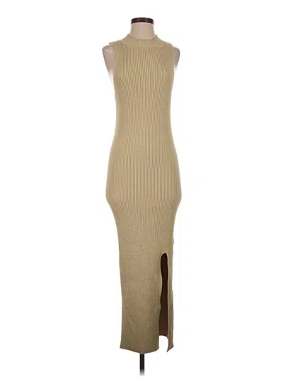 Pre-owned Sofia Casual Dress In Tan