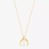 Sofia Certified  Cultured Freshwater Pearl & Diamond-accent 10k Gold Pendant Necklace In Gold