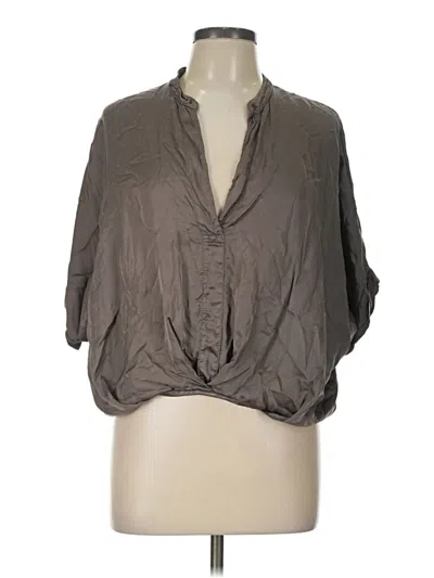 Pre-owned Sofia Collections 3/4 Sleeve Blouse In Gray
