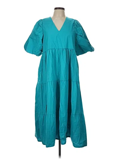 Pre-owned Sofia Collections Casual Dress In Teal