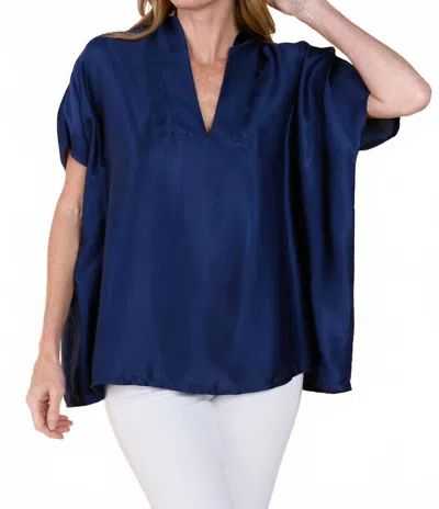 Sofia Collections Inez Top In Navy In Blue