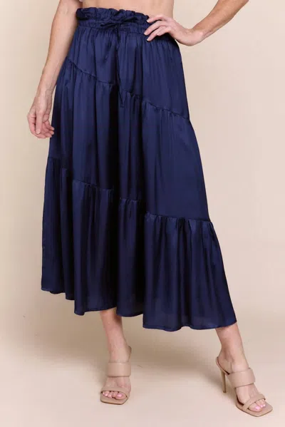 Sofia Collections Iris Skirt In Navy In Blue