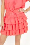 Sofia Collections Mecca Mini Skirt In Coral In Pink