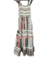 Sofia Collections Prada Dress In Positano Coral In Multi