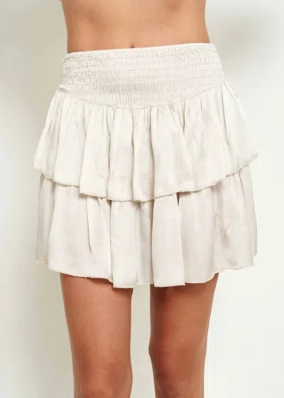 Sofia Collections Zaya Skirt In Champagne In White