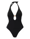 Sofia Erhan Isadora Halterneck Swimsuit In Black