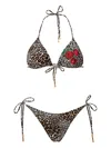 Sofia Erhan Kyle Leopard-print Bikini In Multi