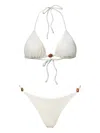 Sofia Erhan Rosie Embellished Bikini In White