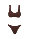 Sofia Erhan Scoop Bikini Set In Brown
