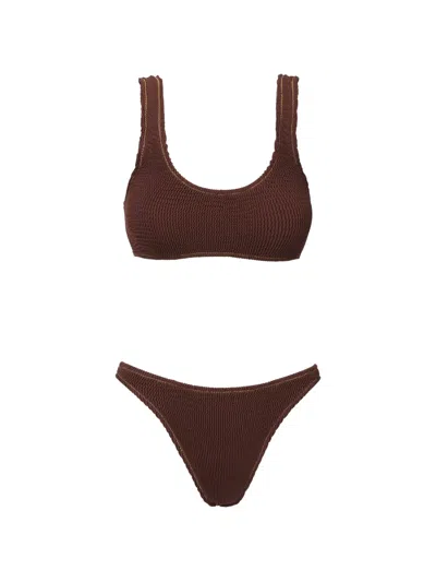 Sofia Erhan Scoop Bikini Set In Brown