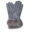 Sofia Gants Guanti Nappa Polso Visone In Grey