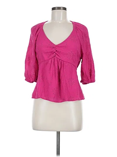 Pre-owned Sofia Jeans By Sofia Vergara 3/4 Sleeve Blouse In Pink