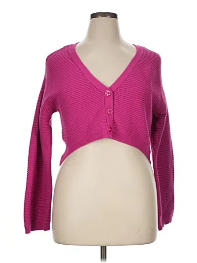 Pre-owned Sofia Jeans By Sofia Vergara Cardigan Sweater In Pink