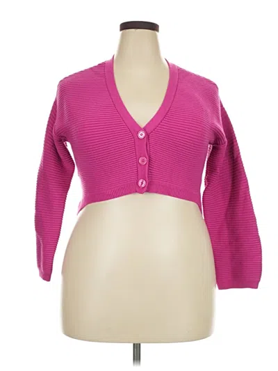 Pre-owned Sofia Jeans By Sofia Vergara Cardigan Sweater In Pink