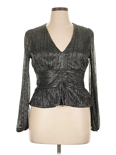 Pre-owned Sofia Jeans By Sofia Vergara Long Sleeve Blouse In Gray